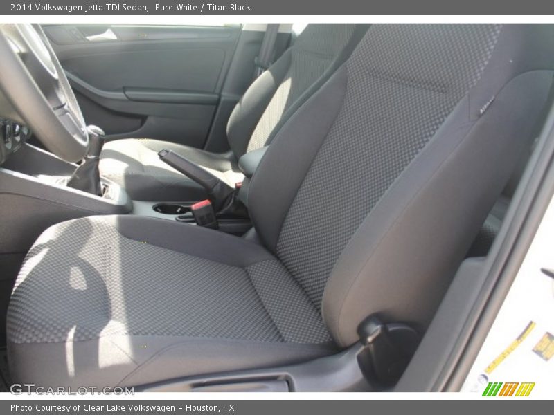 Pure White / Titan Black 2014 Volkswagen Jetta TDI Sedan