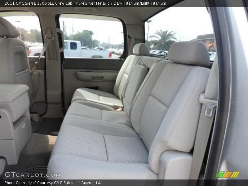 Pure Silver Metallic / Dark Titanium/Light Titanium 2011 GMC Sierra 1500 SLE Crew Cab