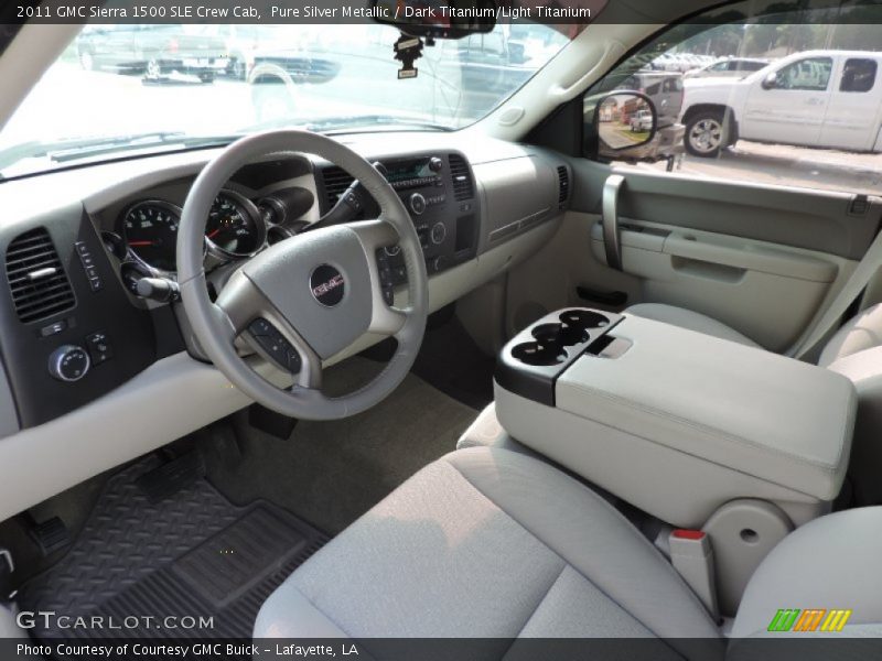 Pure Silver Metallic / Dark Titanium/Light Titanium 2011 GMC Sierra 1500 SLE Crew Cab