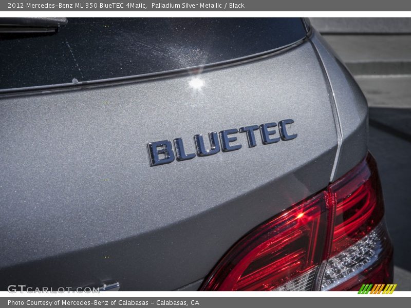 Palladium Silver Metallic / Black 2012 Mercedes-Benz ML 350 BlueTEC 4Matic
