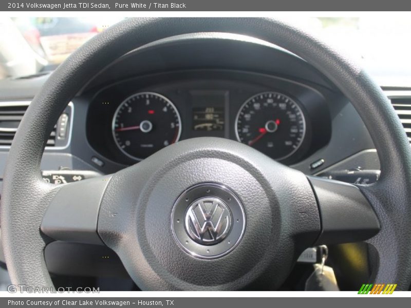 Pure White / Titan Black 2014 Volkswagen Jetta TDI Sedan