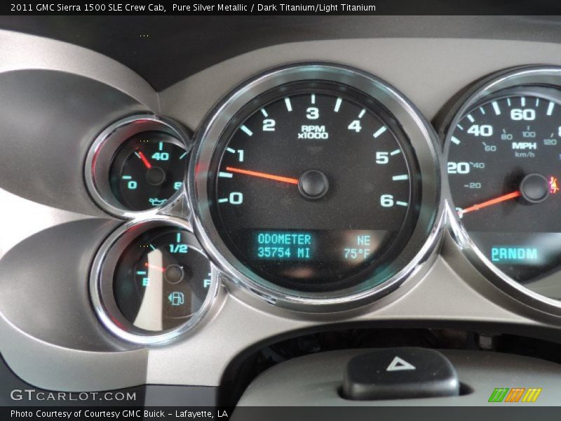 Pure Silver Metallic / Dark Titanium/Light Titanium 2011 GMC Sierra 1500 SLE Crew Cab