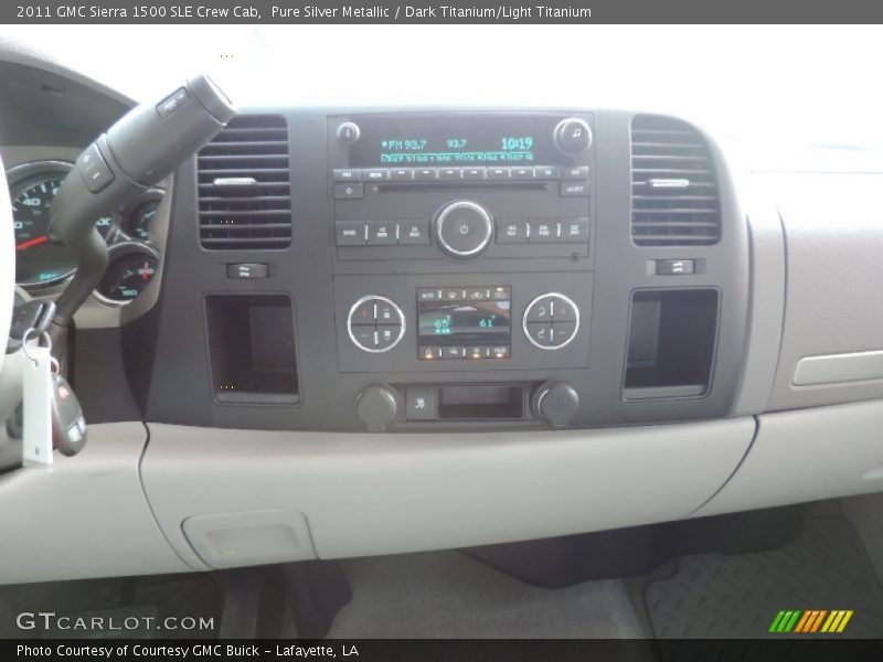 Pure Silver Metallic / Dark Titanium/Light Titanium 2011 GMC Sierra 1500 SLE Crew Cab