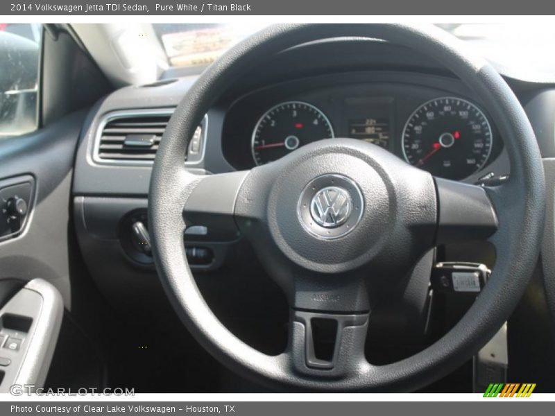 Pure White / Titan Black 2014 Volkswagen Jetta TDI Sedan