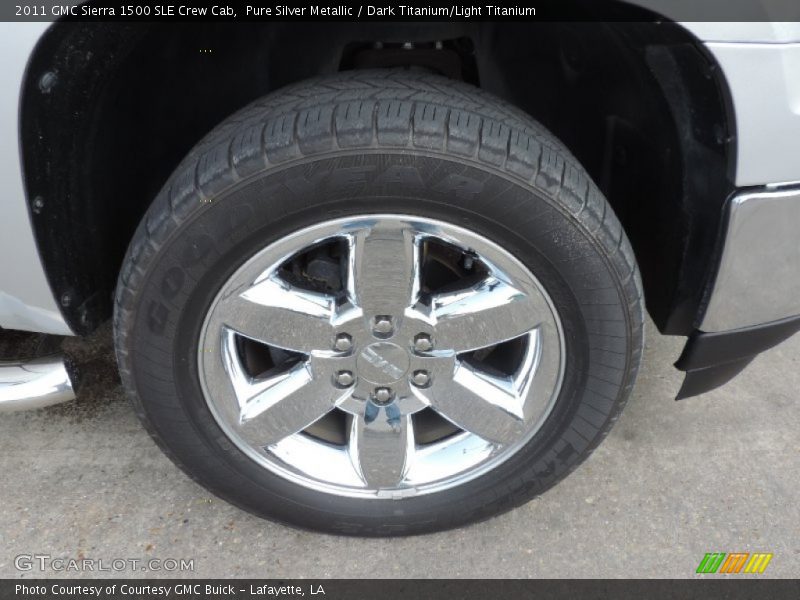 Pure Silver Metallic / Dark Titanium/Light Titanium 2011 GMC Sierra 1500 SLE Crew Cab