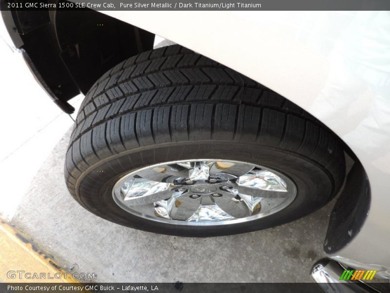 Pure Silver Metallic / Dark Titanium/Light Titanium 2011 GMC Sierra 1500 SLE Crew Cab