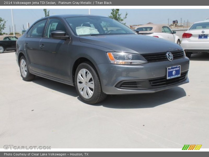 Platinum Gray Metallic / Titan Black 2014 Volkswagen Jetta TDI Sedan