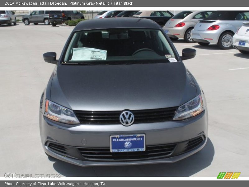Platinum Gray Metallic / Titan Black 2014 Volkswagen Jetta TDI Sedan