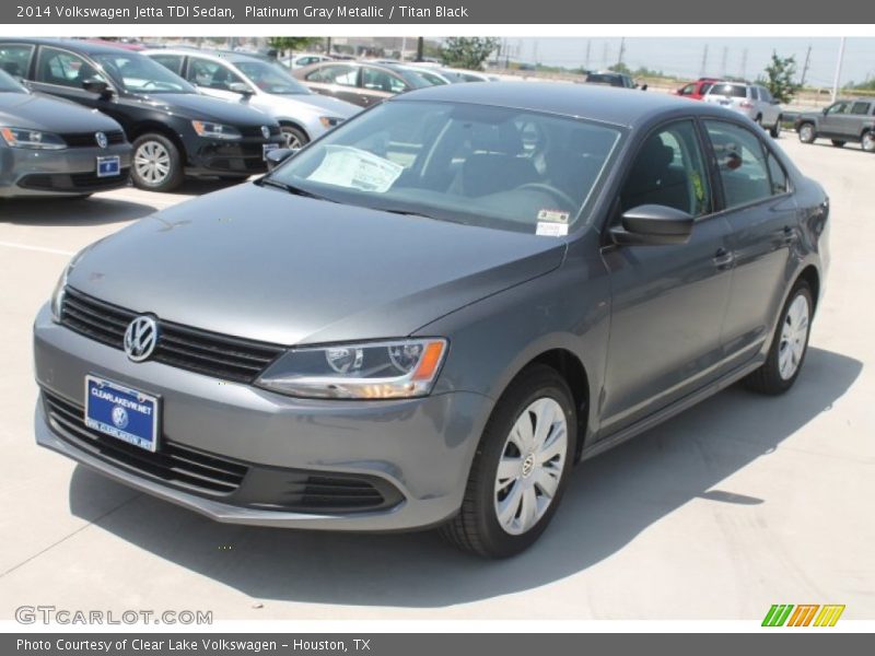 Platinum Gray Metallic / Titan Black 2014 Volkswagen Jetta TDI Sedan