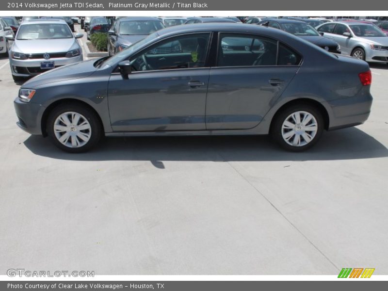 Platinum Gray Metallic / Titan Black 2014 Volkswagen Jetta TDI Sedan