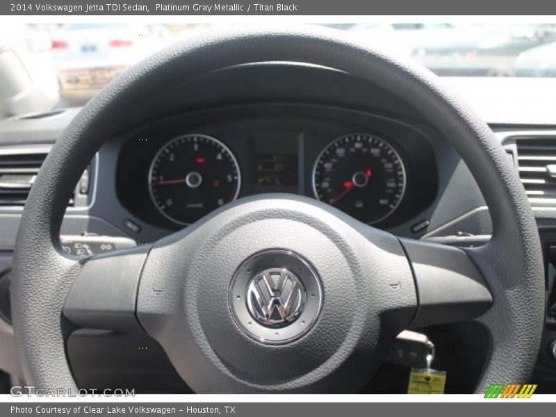 Platinum Gray Metallic / Titan Black 2014 Volkswagen Jetta TDI Sedan