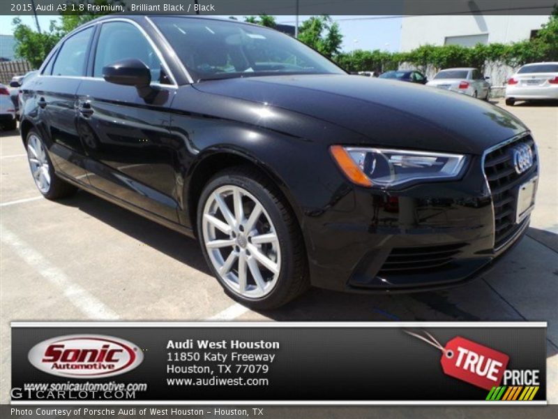 Brilliant Black / Black 2015 Audi A3 1.8 Premium