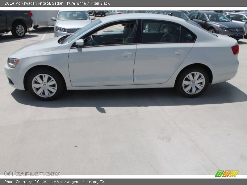 Pure White / Titan Black 2014 Volkswagen Jetta SE Sedan