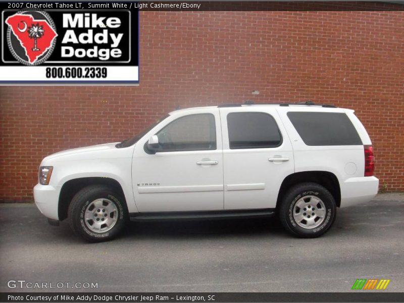 Summit White / Light Cashmere/Ebony 2007 Chevrolet Tahoe LT