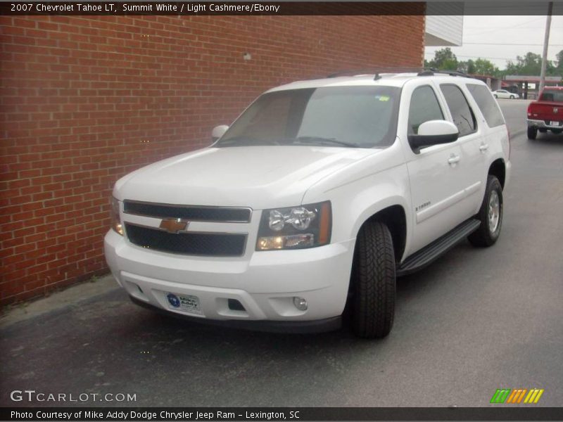 Summit White / Light Cashmere/Ebony 2007 Chevrolet Tahoe LT