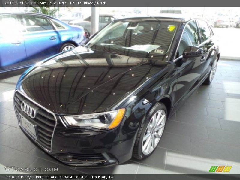 Brilliant Black / Black 2015 Audi A3 2.0 Premium quattro