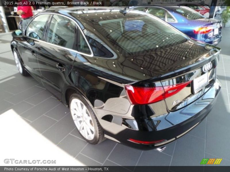 Brilliant Black / Black 2015 Audi A3 2.0 Premium quattro