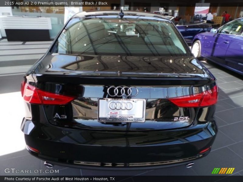 Brilliant Black / Black 2015 Audi A3 2.0 Premium quattro