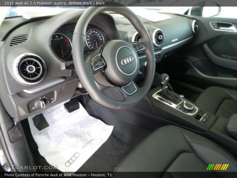 Brilliant Black / Black 2015 Audi A3 2.0 Premium quattro