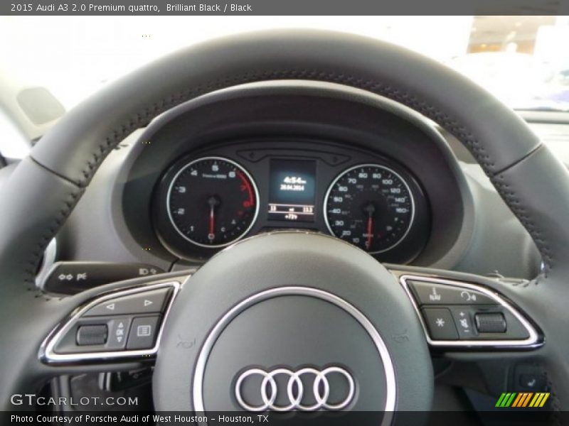 Brilliant Black / Black 2015 Audi A3 2.0 Premium quattro