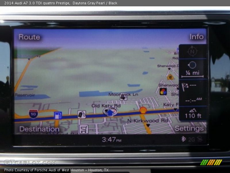Daytona Gray Pearl / Black 2014 Audi A7 3.0 TDI quattro Prestige