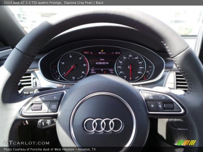 Daytona Gray Pearl / Black 2014 Audi A7 3.0 TDI quattro Prestige