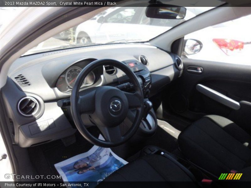 Crystal White Pearl Mica / Black 2013 Mazda MAZDA2 Sport