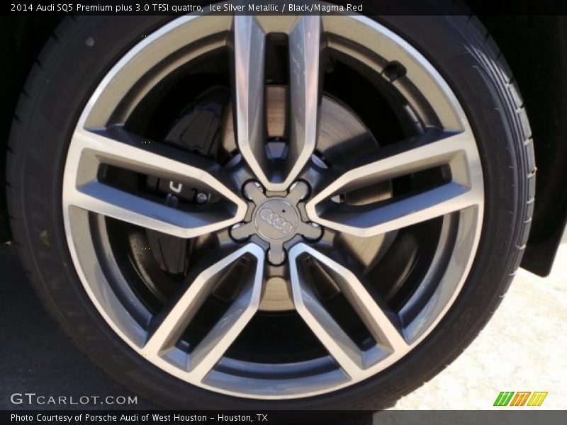 Ice Silver Metallic / Black/Magma Red 2014 Audi SQ5 Premium plus 3.0 TFSI quattro