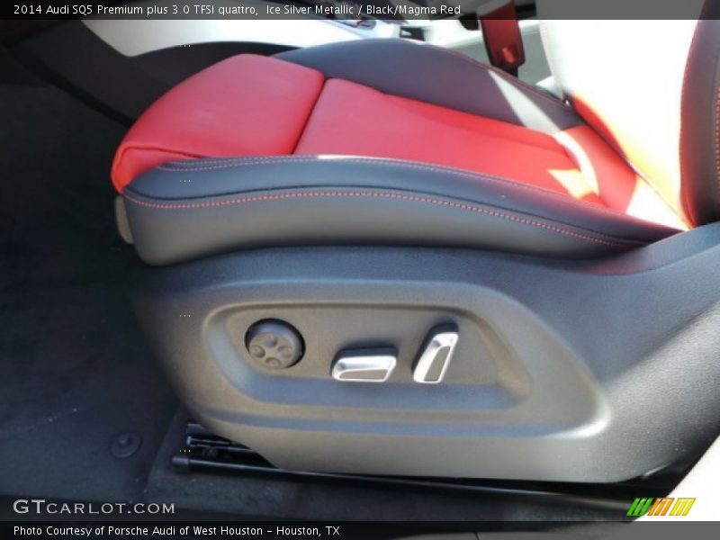 Ice Silver Metallic / Black/Magma Red 2014 Audi SQ5 Premium plus 3.0 TFSI quattro