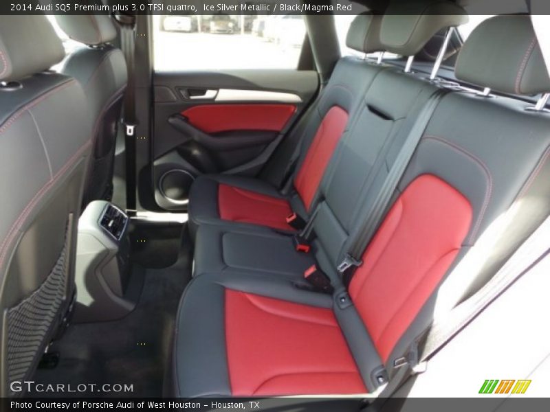 Ice Silver Metallic / Black/Magma Red 2014 Audi SQ5 Premium plus 3.0 TFSI quattro