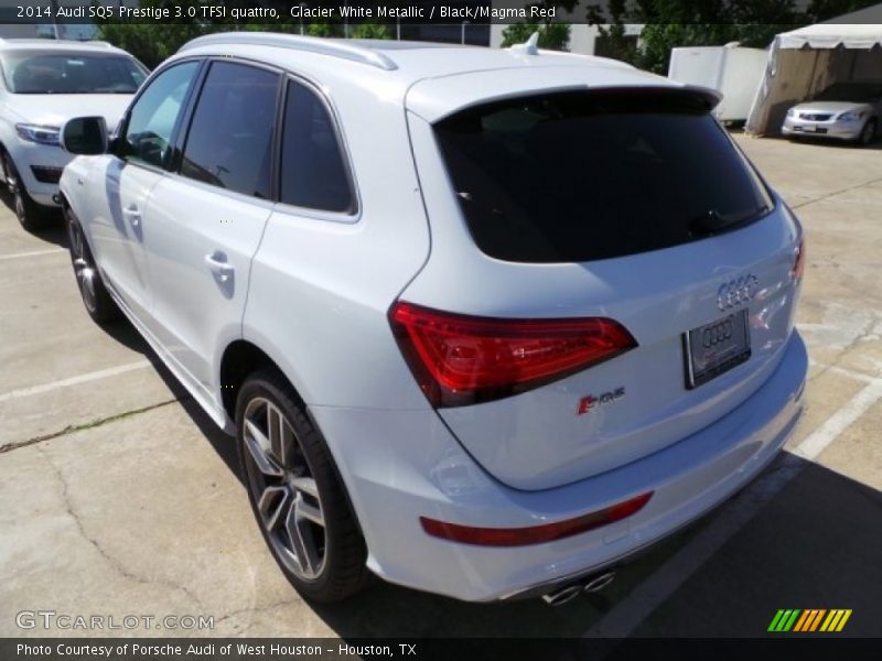 Glacier White Metallic / Black/Magma Red 2014 Audi SQ5 Prestige 3.0 TFSI quattro