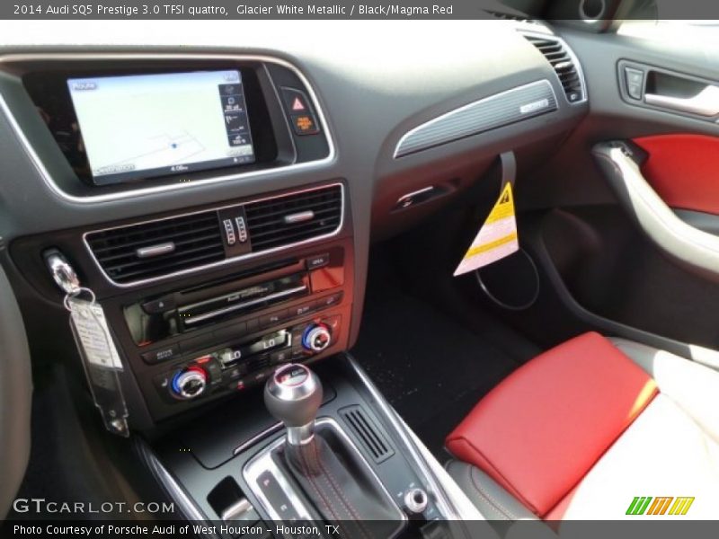 Glacier White Metallic / Black/Magma Red 2014 Audi SQ5 Prestige 3.0 TFSI quattro