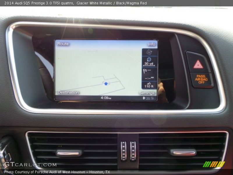 Glacier White Metallic / Black/Magma Red 2014 Audi SQ5 Prestige 3.0 TFSI quattro
