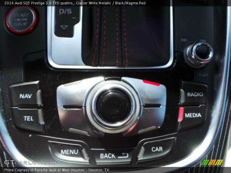 Glacier White Metallic / Black/Magma Red 2014 Audi SQ5 Prestige 3.0 TFSI quattro