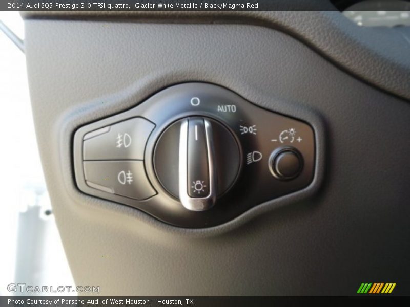 Glacier White Metallic / Black/Magma Red 2014 Audi SQ5 Prestige 3.0 TFSI quattro