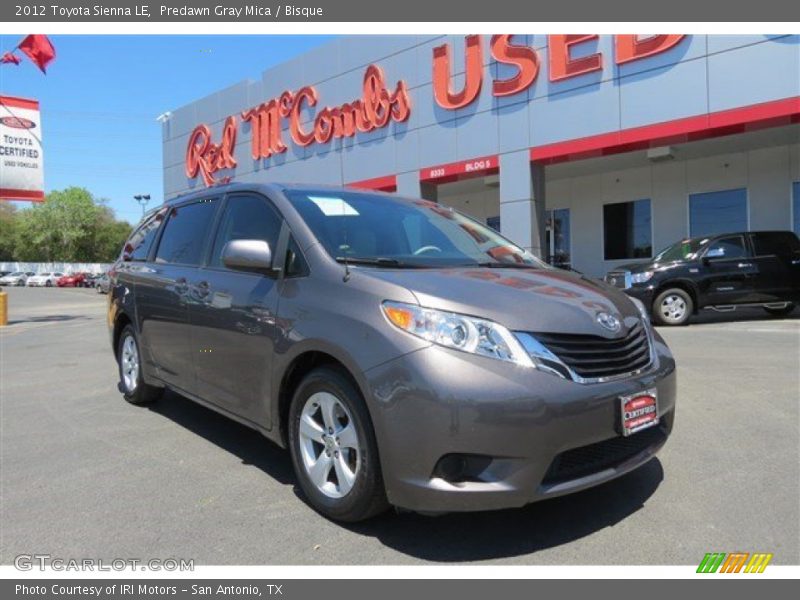 Predawn Gray Mica / Bisque 2012 Toyota Sienna LE