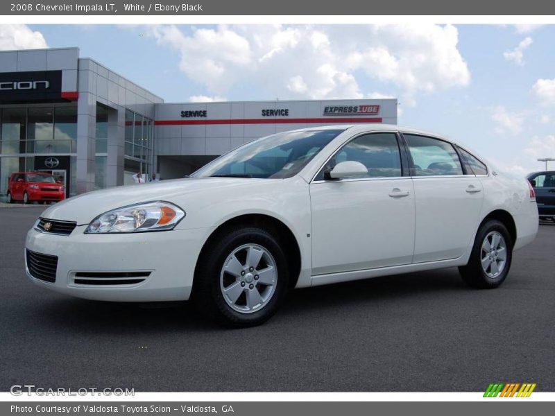 White / Ebony Black 2008 Chevrolet Impala LT