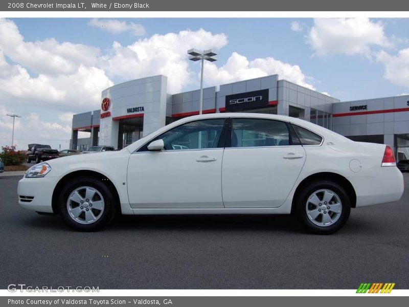 White / Ebony Black 2008 Chevrolet Impala LT