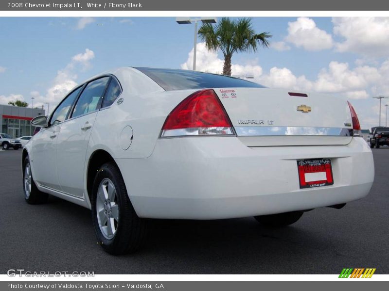 White / Ebony Black 2008 Chevrolet Impala LT