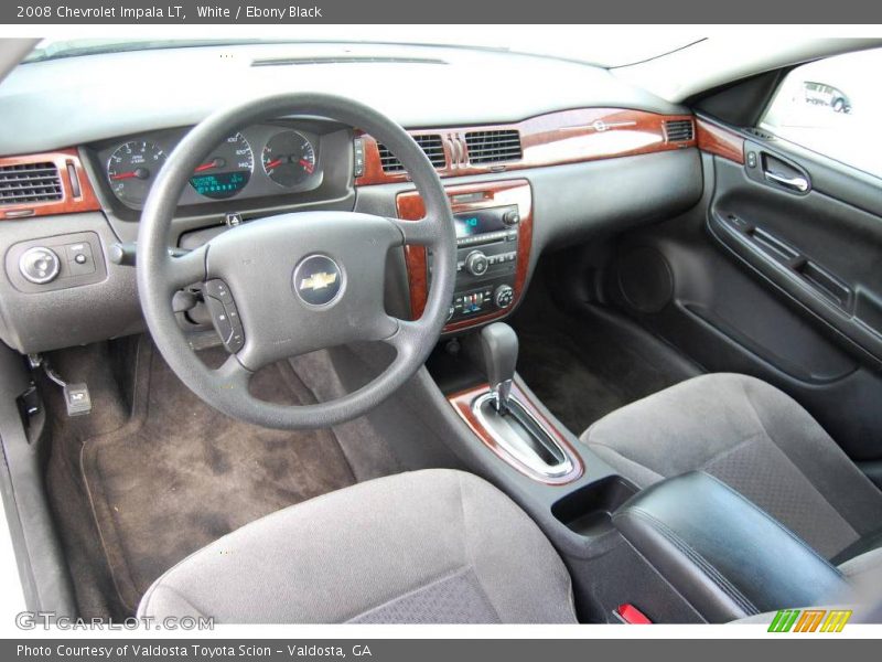White / Ebony Black 2008 Chevrolet Impala LT