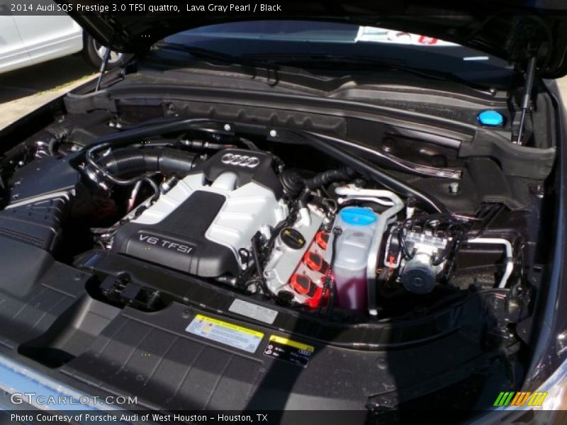 Lava Gray Pearl / Black 2014 Audi SQ5 Prestige 3.0 TFSI quattro