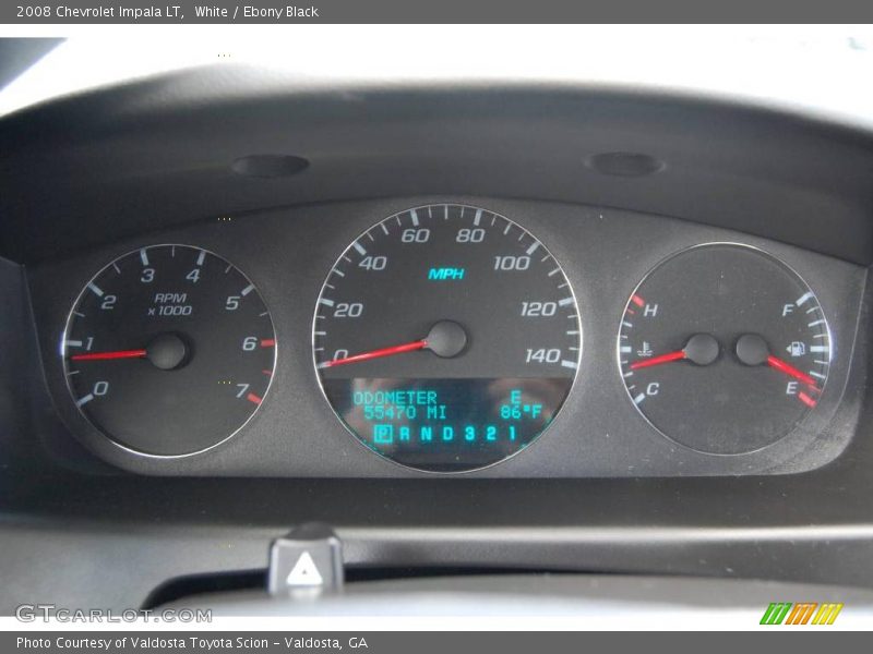 White / Ebony Black 2008 Chevrolet Impala LT