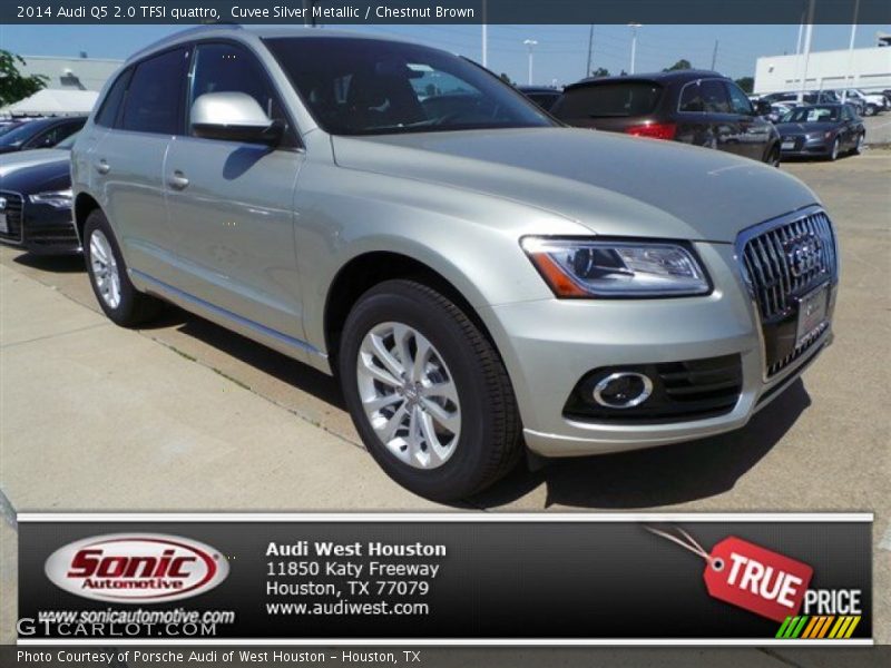 Cuvee Silver Metallic / Chestnut Brown 2014 Audi Q5 2.0 TFSI quattro