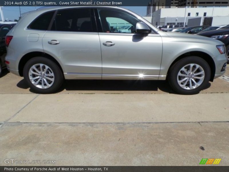 Cuvee Silver Metallic / Chestnut Brown 2014 Audi Q5 2.0 TFSI quattro