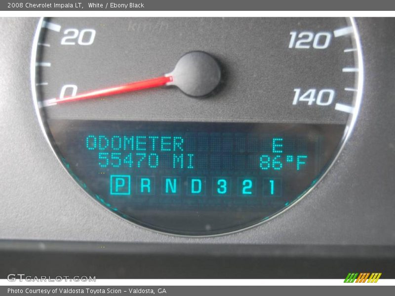 White / Ebony Black 2008 Chevrolet Impala LT