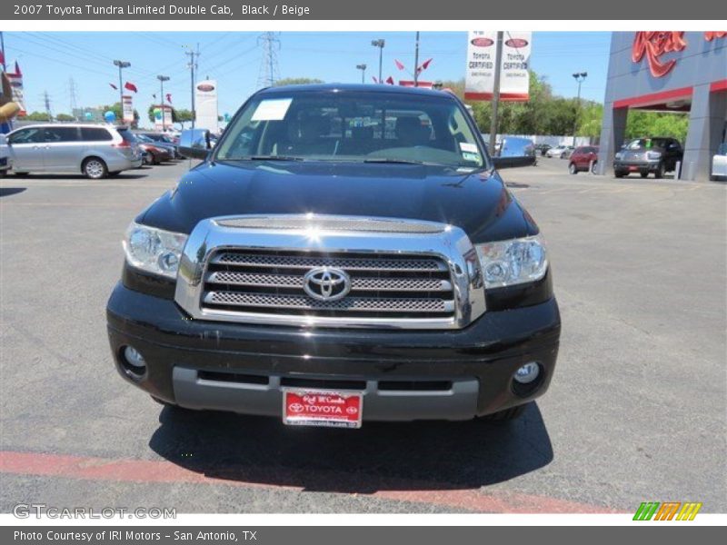 Black / Beige 2007 Toyota Tundra Limited Double Cab