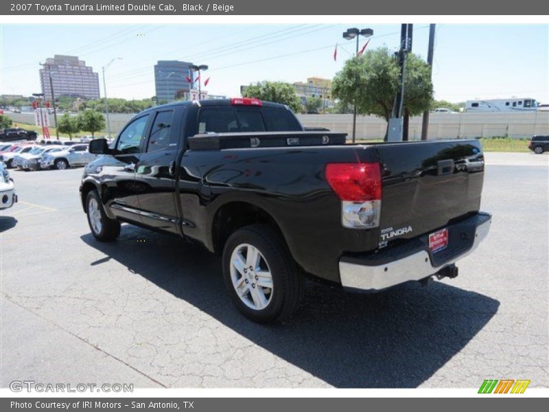 Black / Beige 2007 Toyota Tundra Limited Double Cab