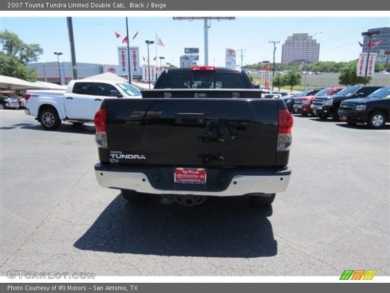 Black / Beige 2007 Toyota Tundra Limited Double Cab