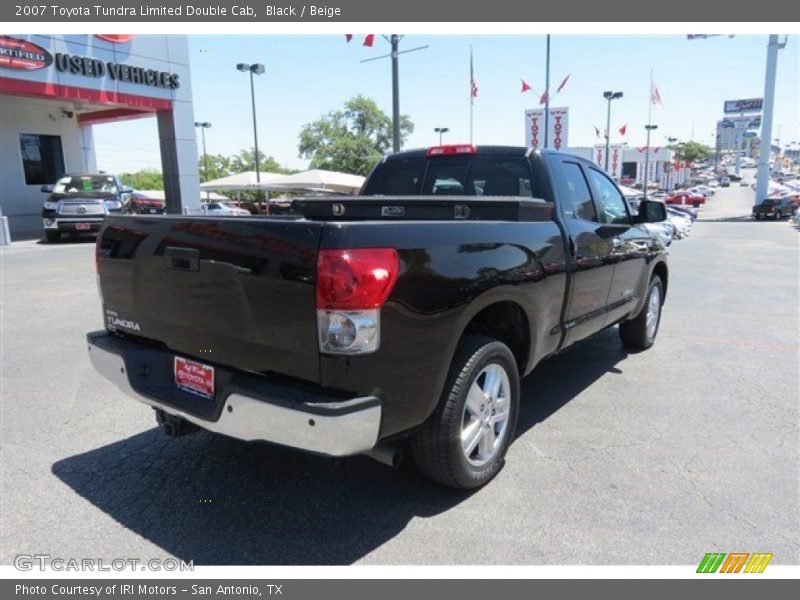 Black / Beige 2007 Toyota Tundra Limited Double Cab