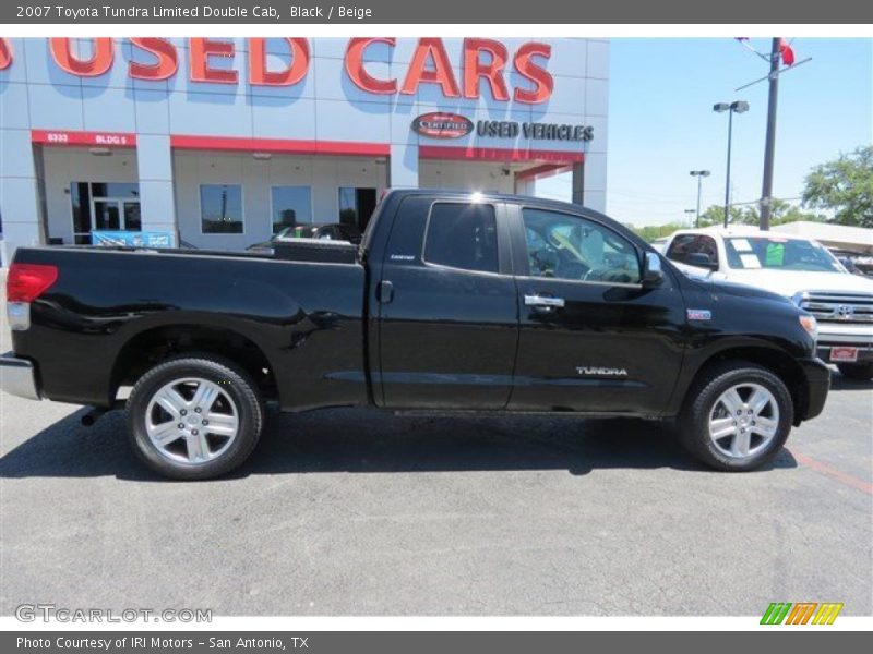 Black / Beige 2007 Toyota Tundra Limited Double Cab